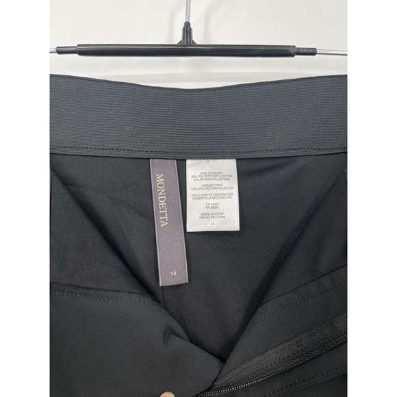 Mondetta Size 14 Black Lined Tailored High Rise Pant - Picture 3 of 6